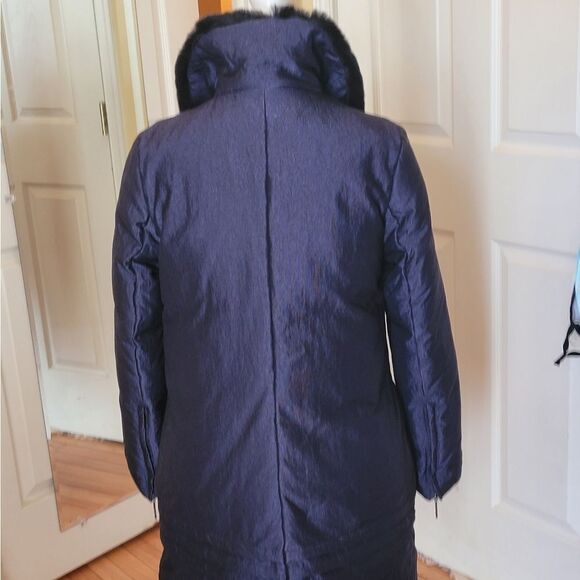 VIA SPIGA WOMEN'S DOWN COAT W/ GENUINE FUR COLLAR - Picture 2 of 6